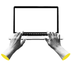 Design Elements Hands Laptop Online