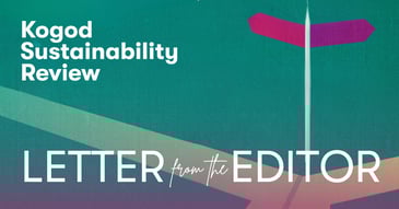 Kogod Sustainability Review Letter from the Editor